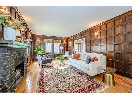 2 Ardmay Crescent, Guelph, ON - Indoor Photo Showing Living Room With Fireplace