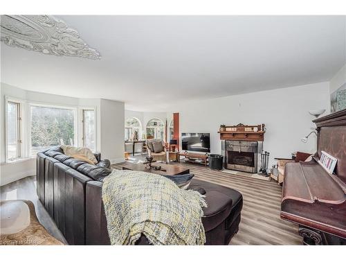 17 Thomas Street, Red Bay, ON - Indoor Photo Showing Living Room With Fireplace