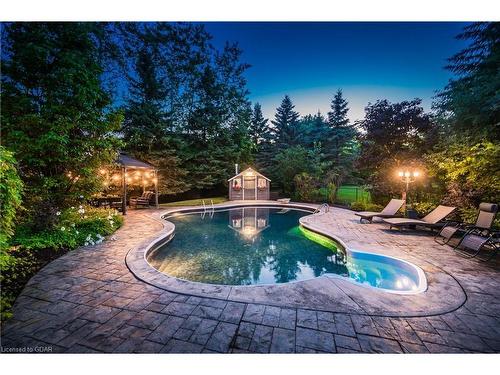 46 Cross Creek Boulevard, Guelph, ON - Outdoor With In Ground Pool With Deck Patio Veranda With Backyard