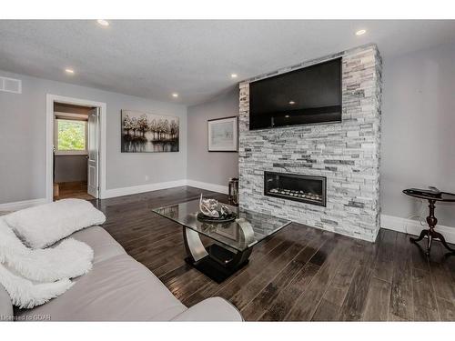 5954 Wellington Rd 7, Centre Wellington, ON - Indoor Photo Showing Living Room With Fireplace