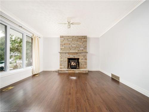 100 Fall Street N, Rockwood, ON - Indoor Photo Showing Living Room With Fireplace