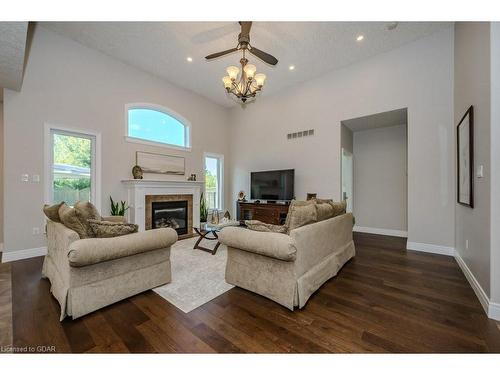 122 Kortright Road E, Guelph, ON - Indoor Photo Showing Living Room With Fireplace