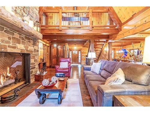 9209 27 Sideroad, Erin, ON - Indoor Photo Showing Living Room With Fireplace