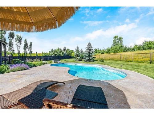 145 Wheeler Court, Rockwood, ON - Outdoor With In Ground Pool With Backyard