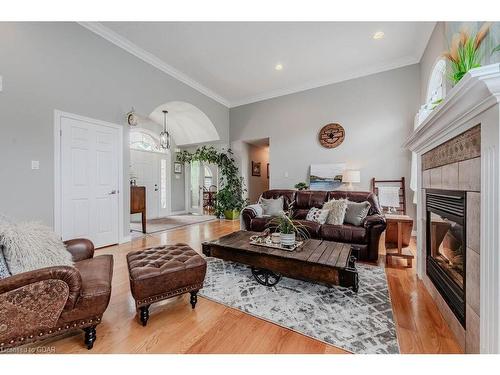 7568 Marden Road, Guelph/Eramosa, ON - Indoor Photo Showing Living Room With Fireplace