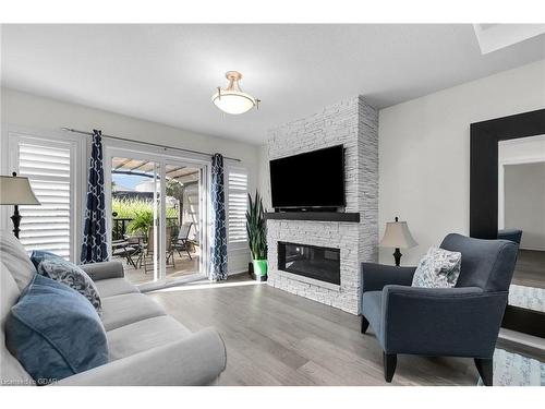 6 Wideman Boulevard, Guelph, ON - Indoor Photo Showing Living Room With Fireplace