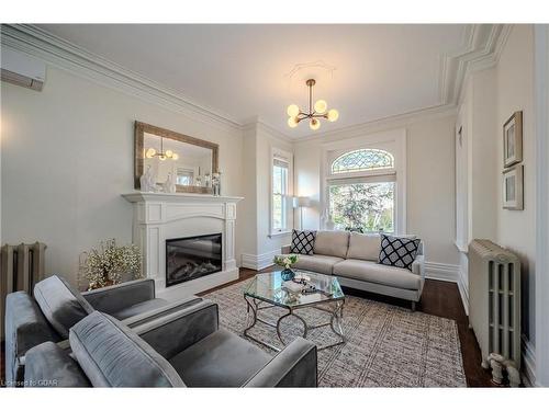 138 Dublin Street N, Guelph, ON - Indoor Photo Showing Living Room With Fireplace