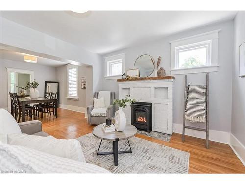 129 Garafraxa Street E, Fergus, ON - Indoor Photo Showing Living Room With Fireplace