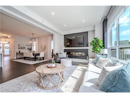 108 Lovett Lane, Guelph, ON - Indoor Photo Showing Living Room With Fireplace