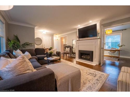 65 Kensington Street, Guelph, ON - Indoor Photo Showing Living Room With Fireplace