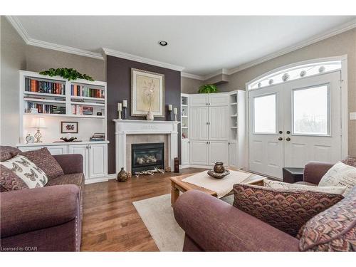 489 St Andrew Street E, Fergus, ON - Indoor Photo Showing Living Room With Fireplace