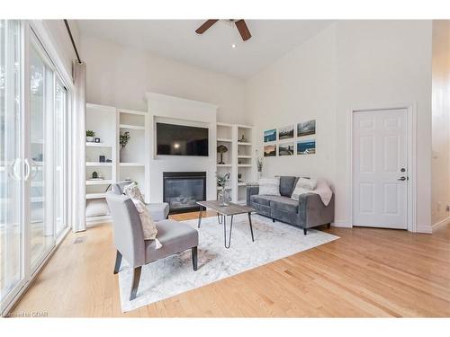 64 Water Street E, Elora, ON - Indoor Photo Showing Living Room With Fireplace