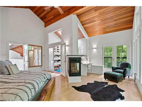 1845 Woodhull Road, London, ON - Indoor Photo Showing Bedroom With Fireplace