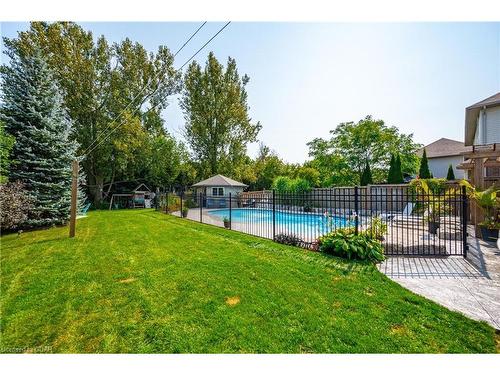 35 Marr Drive, Elora, ON - Outdoor With In Ground Pool With Backyard