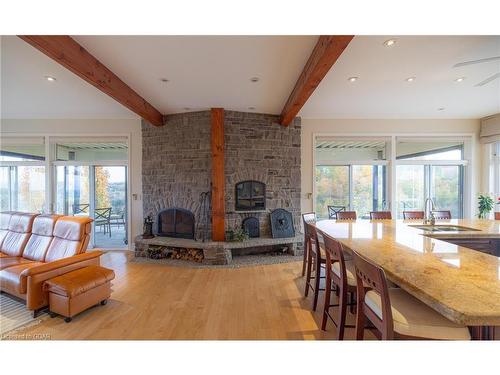 3030 Concession Road 3, Adjala-Tosorontio, ON - Indoor Photo Showing Living Room With Fireplace