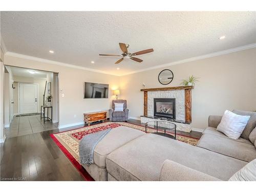 130 Marr Drive, Elora, ON - Indoor Photo Showing Living Room With Fireplace