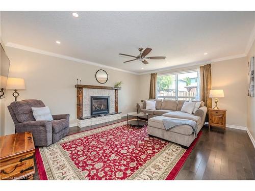 130 Marr Drive, Elora, ON - Indoor Photo Showing Living Room With Fireplace