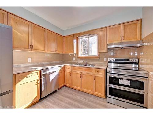 160 Arrowhead Crescent, Kitchener, ON - Indoor Photo Showing Kitchen With Double Sink