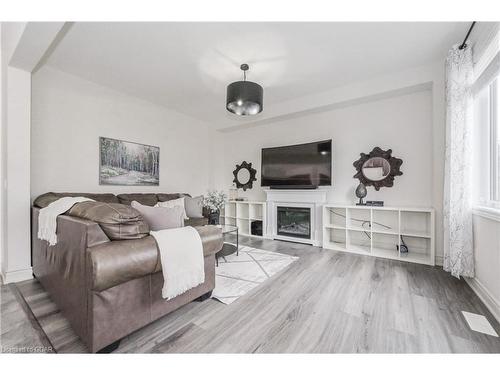 32 Kay Crescent, Fergus, ON - Indoor Photo Showing Living Room With Fireplace