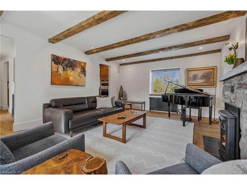 75 Chalmers Street, Elora, ON - Indoor Photo Showing Living Room With Fireplace