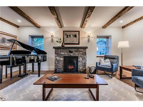 75 Chalmers Street, Elora, ON - Indoor Photo Showing Living Room With Fireplace