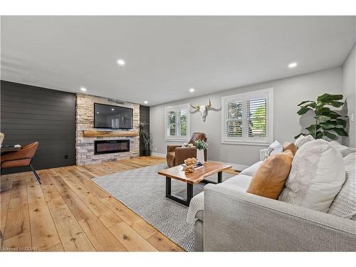 5 Macdonald Street, Centre Wellington, ON - Indoor Photo Showing Living Room With Fireplace