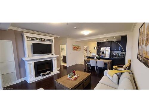 1508-160 Macdonell Street, Guelph, ON - Indoor Photo Showing Living Room With Fireplace