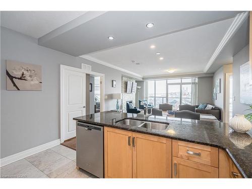 901-150 Wellington Street E, Guelph, ON - Indoor Photo Showing Kitchen With Double Sink