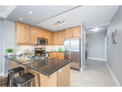 901-150 Wellington Street E, Guelph, ON - Indoor Photo Showing Kitchen With Double Sink