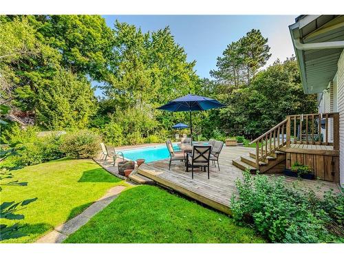 79 Lyon Avenue, Guelph, ON - Outdoor With In Ground Pool With Deck Patio Veranda With Backyard