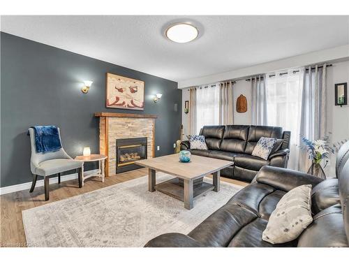 848 Scotland Street, Fergus, ON - Indoor Photo Showing Living Room With Fireplace