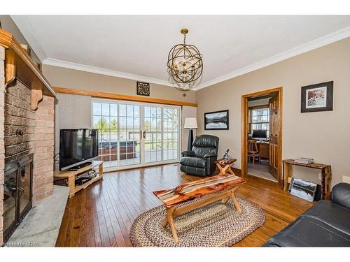 8108 Wellington Rd 22, Centre Wellington, ON - Indoor Photo Showing Living Room With Fireplace