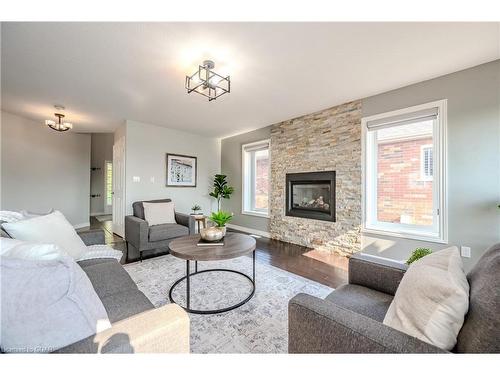 40 Ingram Drive, Guelph, ON - Indoor Photo Showing Living Room With Fireplace