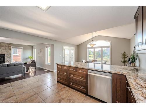 40 Ingram Drive, Guelph, ON - Indoor Photo Showing Kitchen With Fireplace