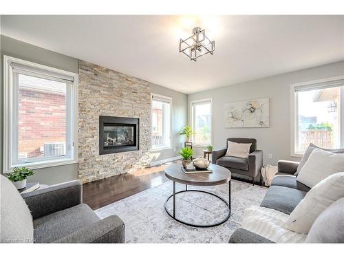 40 Ingram Drive, Guelph, ON - Indoor Photo Showing Living Room With Fireplace