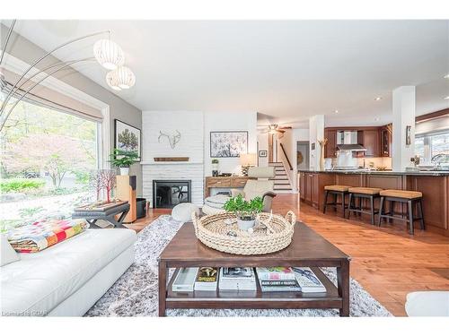 1825 Victoria Road S, Guelph, ON - Indoor Photo Showing Dining Room With Fireplace