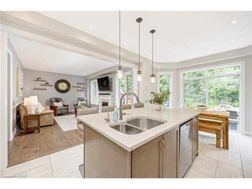 147 Upper Canada Court, Georgetown, ON - Indoor Photo Showing Kitchen With Double Sink With Upgraded Kitchen