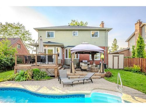 21 Kortright Road E, Guelph, ON - Outdoor With In Ground Pool With Deck Patio Veranda With Backyard