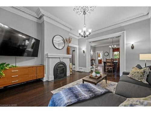 79-81 Oxford Street, Guelph, ON - Indoor Photo Showing Living Room With Fireplace