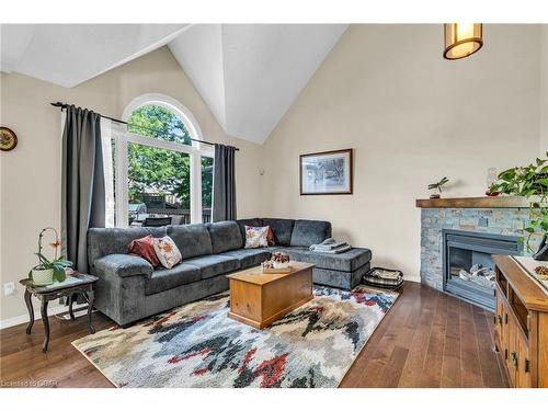 64 Gaw Crescent, Guelph, ON - Indoor Photo Showing Living Room With Fireplace