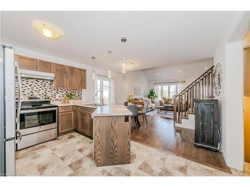 205 Eden Oak Trail, Kitchener, ON - Indoor Photo Showing Kitchen With Upgraded Kitchen