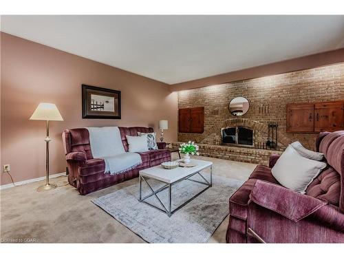 4711 Watson Road S, Puslinch, ON - Indoor Photo Showing Living Room With Fireplace