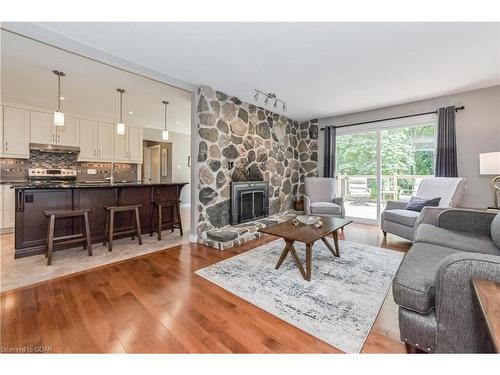 6555 Third Line, Fergus, ON - Indoor Photo Showing Living Room With Fireplace