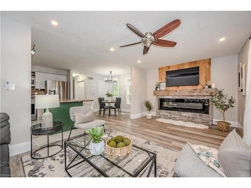 47 Bowen Drive, Guelph, ON - Indoor Photo Showing Living Room With Fireplace