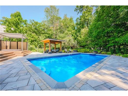 586 Eastgate Walk, Waterloo, ON - Outdoor With In Ground Pool With Deck Patio Veranda With Backyard