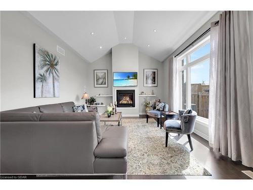 71 Riley Crescent, Fergus, ON - Indoor Photo Showing Living Room With Fireplace