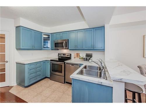 204-245 Scotland Street, Fergus, ON - Indoor Photo Showing Kitchen With Double Sink