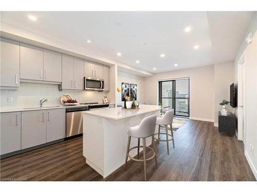 1411-15 Queen Street S, Hamilton, ON - Indoor Photo Showing Kitchen With Stainless Steel Kitchen With Double Sink With Upgraded Kitchen