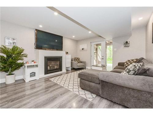 78 Gibbons Drive, Fergus, ON - Indoor Photo Showing Living Room With Fireplace