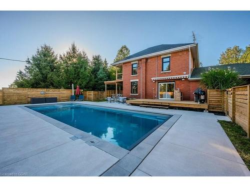 5161 Jones Baseline Road, Guelph, ON - Outdoor With In Ground Pool With Deck Patio Veranda